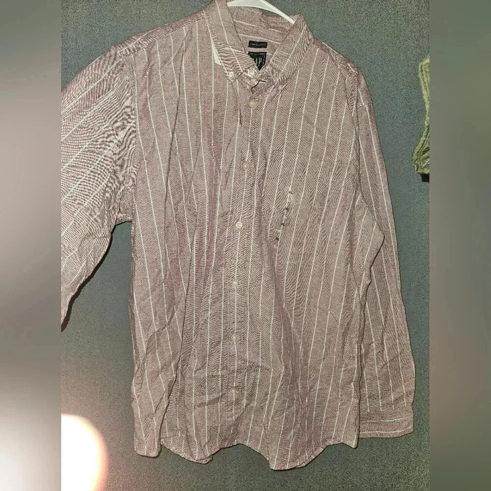 Gap Mens Button Up Long Sleeve Dress Shirt Size Xl